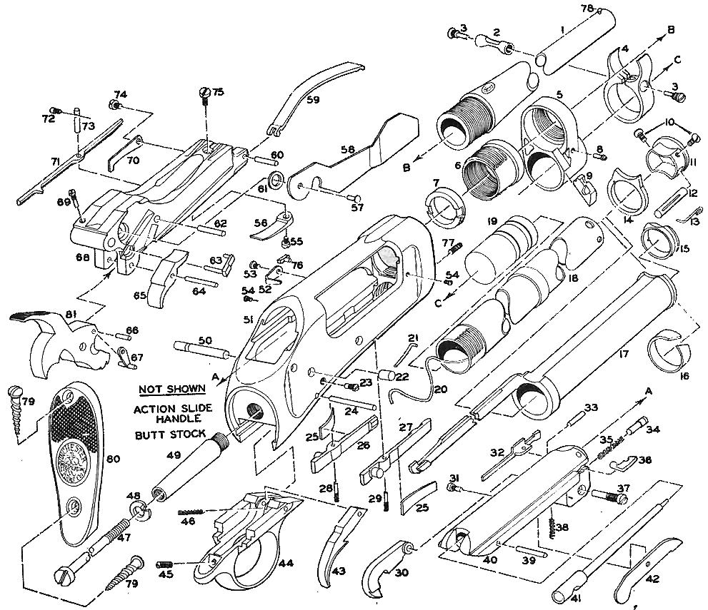 Winchester 97 Parts Diagram